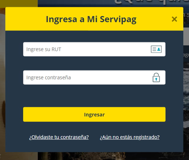 Hacer el pago desde Servipag a WOM 2