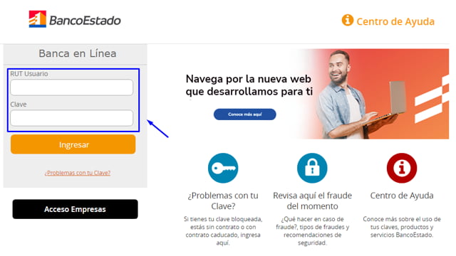 Pagar Mundo pacifico en Banco Estado 2