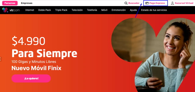 Pago exprés VTR