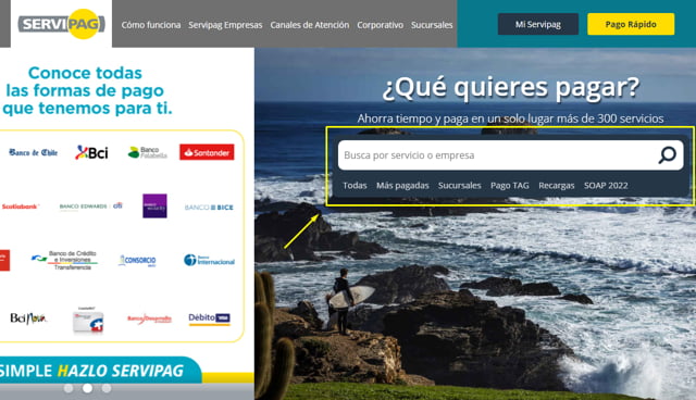 VTR pago de Servipag