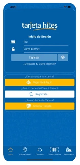 APP de Tarjeta Hites