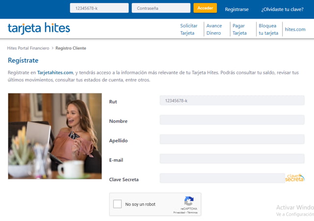 Cómo registrarse en Hites
