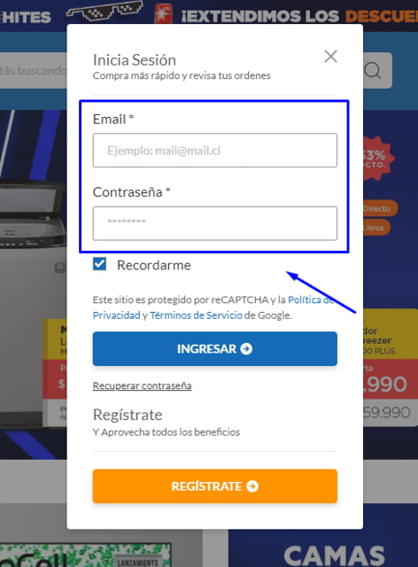 consultar el estado de cuenta de su Tarjeta Hites 2